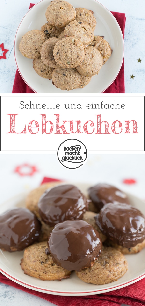 Meine liebsten schnellen Lebkuchen, die weich und noch leicht feucht sind. Die Lebkuchen ohne Nüsse und Mehl sind für Anfänger geeignet. Die einfachen Lebkuchen sind ein echtes Geschmackshighlight.