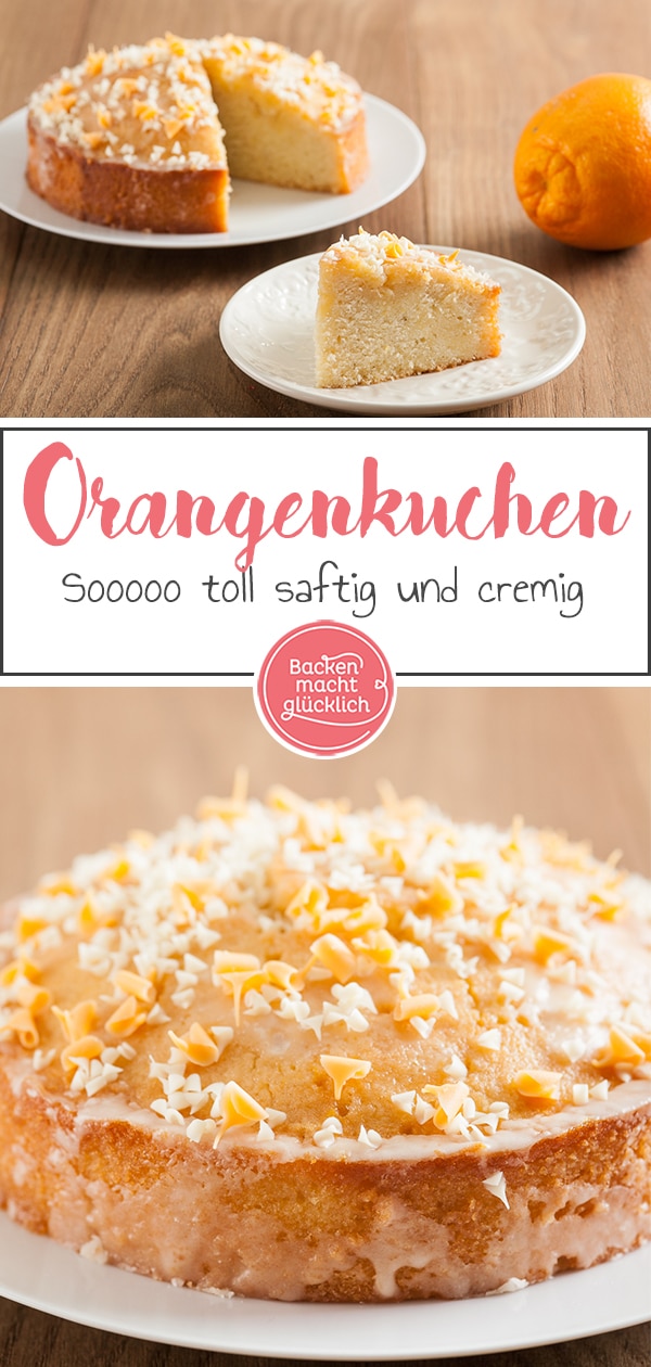 Dieser wunderbare Orangenkuchen ist soooo toll saftig, geradezu ein bisschen cremig, dass ich aus dem Schwärmen kaum noch rauskomme! Weiterer Pluspunkt des Orangenkuchen: Er lässt sich gut vorbereiten. Und durch selbstgemachten Orangenpunsch im Rezept ist der Orangenkuchen zudem weitaus mehr als ein normaler Rührteigkuchen.