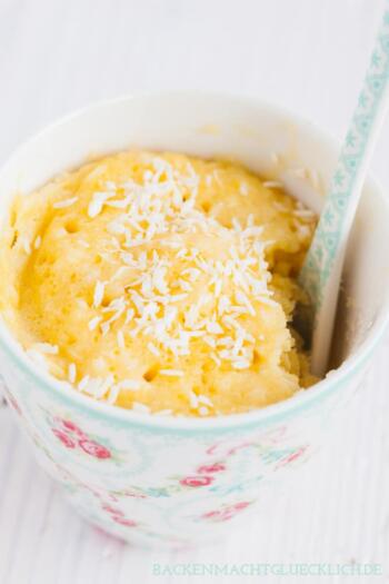 5 Minuten Kuchen mit Kokos