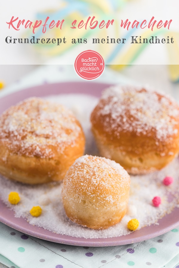 Egal wie sie bei euch heißen: Berliner, Krapfen, Kreppel… so oder so ist das traditionelle Faschingsgebäck einfach lecker. Und mit dem Rezept meiner Oma könnt ihr die Krapfen zu Karneval ganz einfach selber machen.