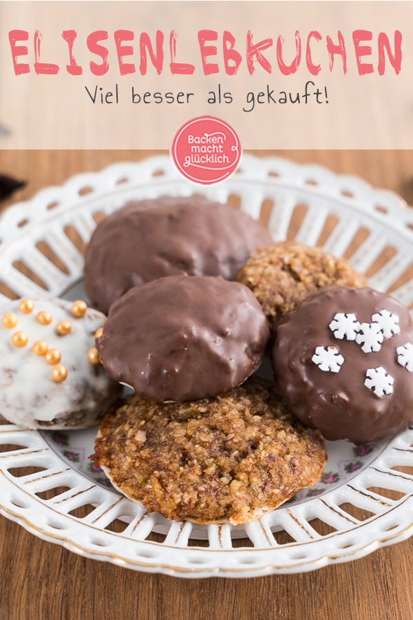 Weiche Elisenlebkuchen wie das Original aus Nürnberg! Das beste Rezept für selbstgemachte Lebkuchen, ganz ohne Mehl. Ein echter Weihnachtsklassiker, der Groß und Klein schmeckt.
