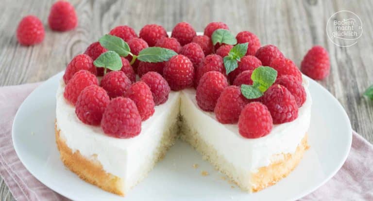 Einfache Himbeertorte
