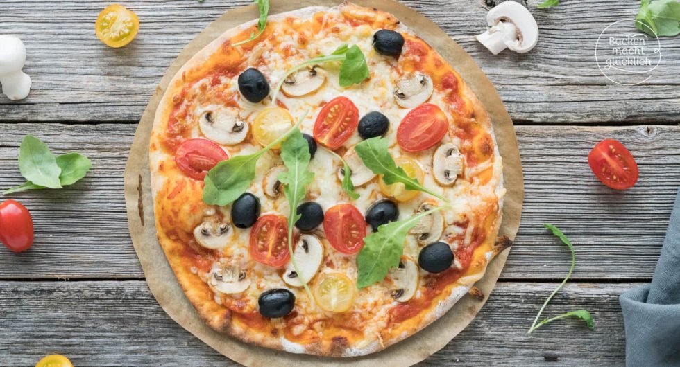 Schneller Pizzateig ohne Hefe