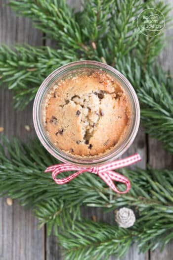 Kuchen im Glas für Weihnachten