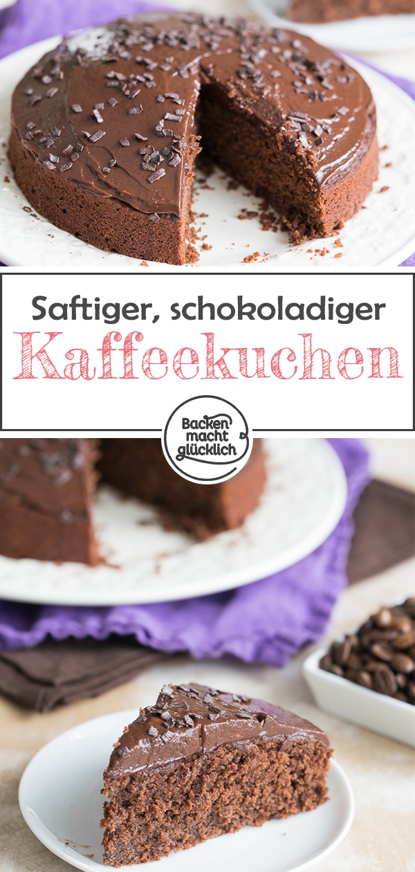 Lust auf einen tollen Schokoladen-Kaffee-Kuchen? Dieser Espresso-Schokokuchen ist die perfekte Kombi für Kaffee-Fans: Der schokoladige Kaffeekuchen wird herrlich saftig und aromatisch!