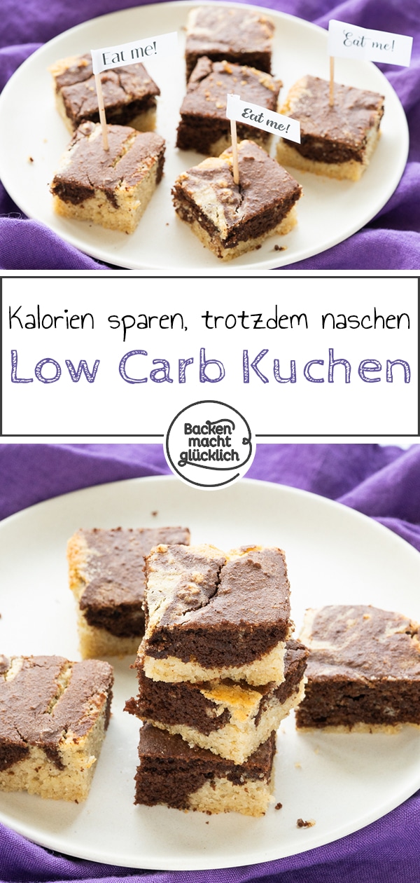 Dieser Low Carb Marmorkuchen ohne Zucker und Mehl zeigt mal wieder, dass süßes Gebäck nicht zwangsläufig voller Kohlenhydrate stecken muss. Mein Rezept für den zuckerfreien Marmorkuchen ist auch für Diabetiker und Menschen mit Glutenintoleranz geeignet. So wie natürlich für jeden, der testen mag, wie Low Carb Marmorkuchen schmeckt.