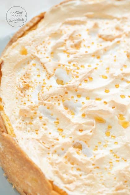 käsekuchen mit baiserhaube