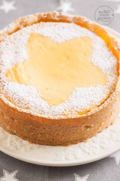 Klassischer Käsekuchen mit Mürbteig