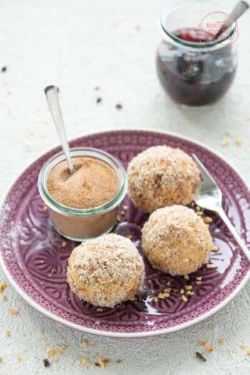 Nougat-Topfenknödel