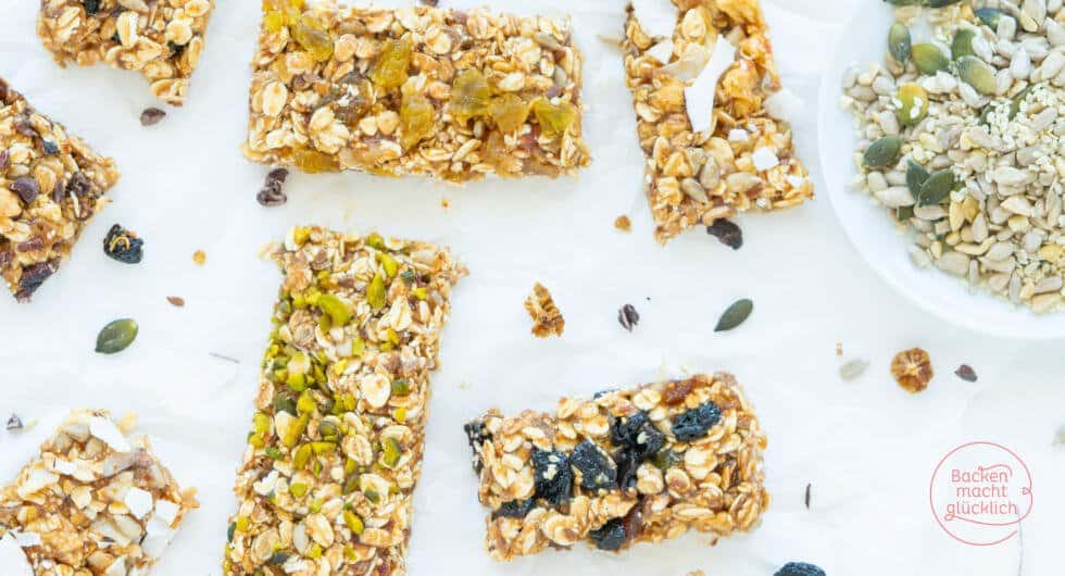 gesunde Energieriegel ohne Backen