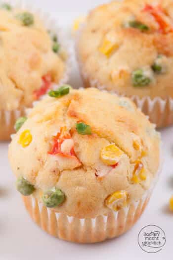 Gemüsemuffins mit Mais