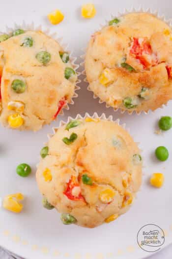 Bunte Gemüsemuffins für Kinder