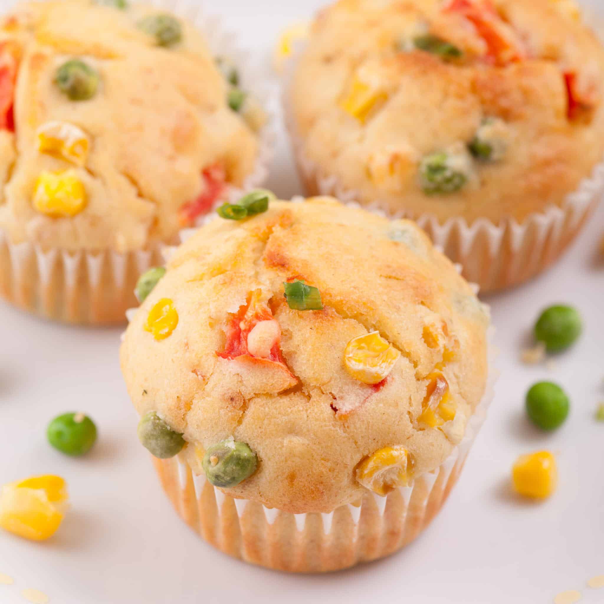 bunte Gemüsemuffins