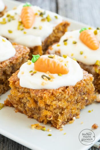 Veganer M&ouml;hrenkuchen ohne Ei