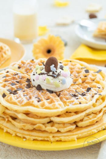Waffelteig mit Eierlikör