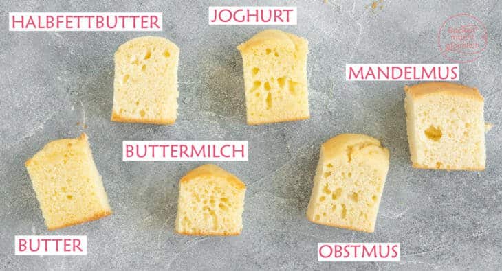 Butter ersetzen Kuchenbacken