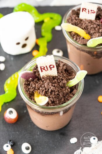 Halloween Dessert im Glas
