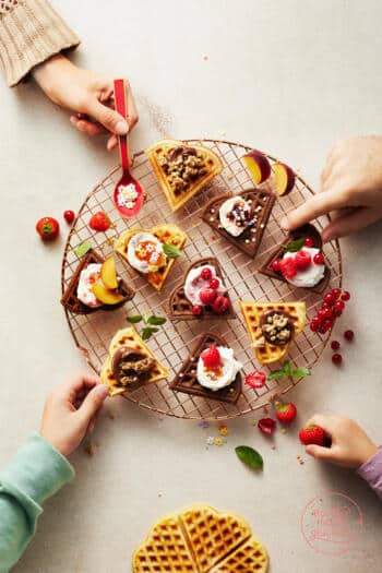 Waffeln backen