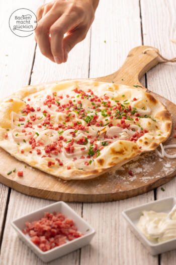 einfacher Flammkuchen
