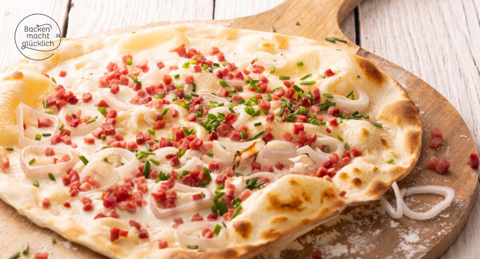 klassischer Flammkuchen