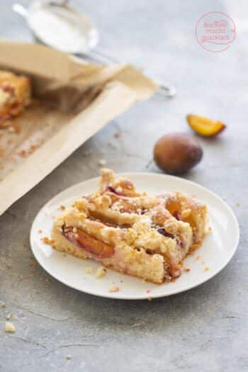 Zwetschgenkuchen mit R&uuml;hrteig