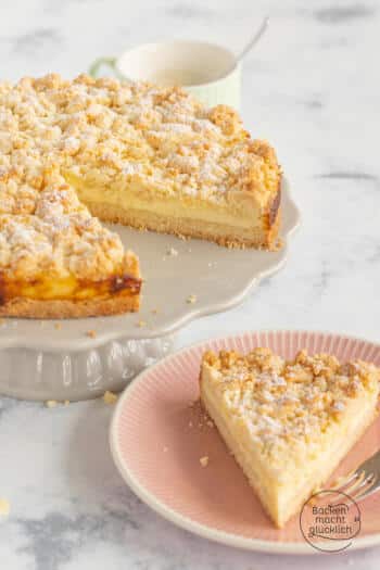 Streuselkuchen Puddingf&uuml;llung