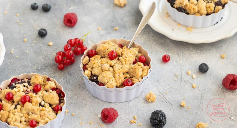 Veganer Beerencrumble