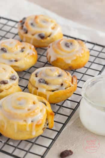 schnelle Rosinenschnecken