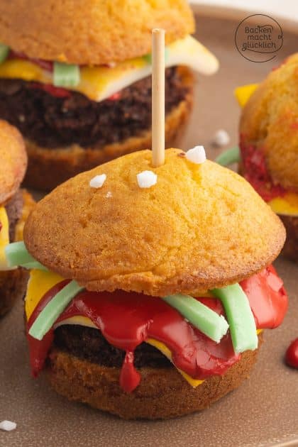 süße Mini Burger Muffins