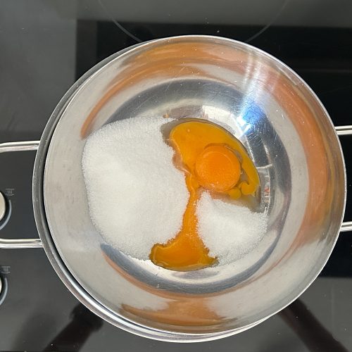 Eierlikör Rezept Eigelb-Zucker-Mix