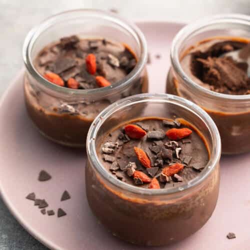 einfache vegane Mousse au chocolat ohne Ei