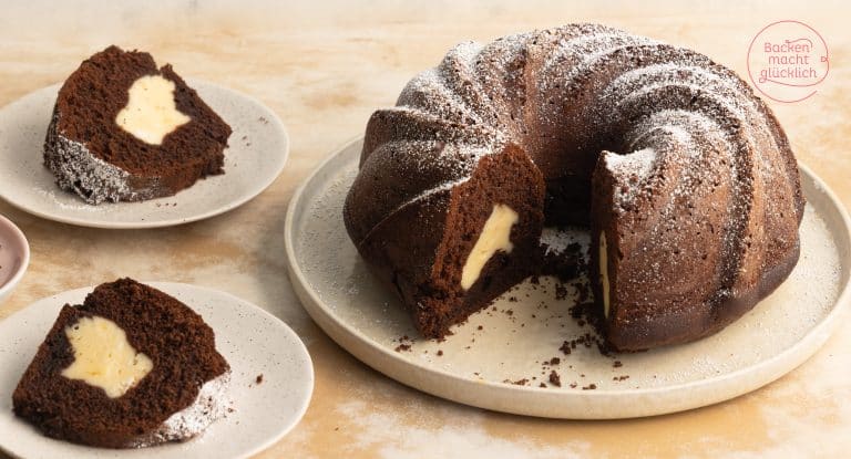 Schokokuchen mit Cheesecake-Füllung