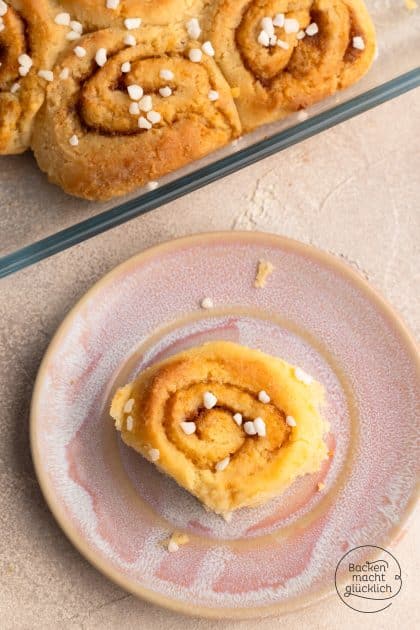 gluten-freie Zimtschnecken mit Hagelzucker