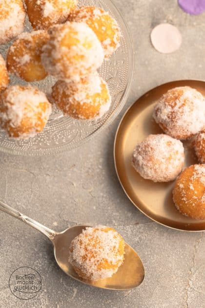 gezuckerte vegane Quark Bällchen