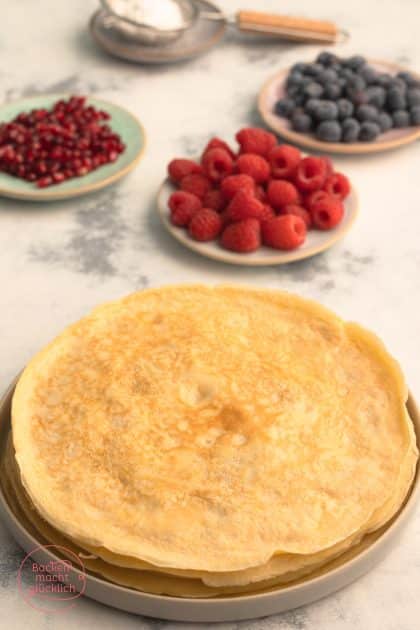 gestapelte frisch gebackene Pfannkuchen