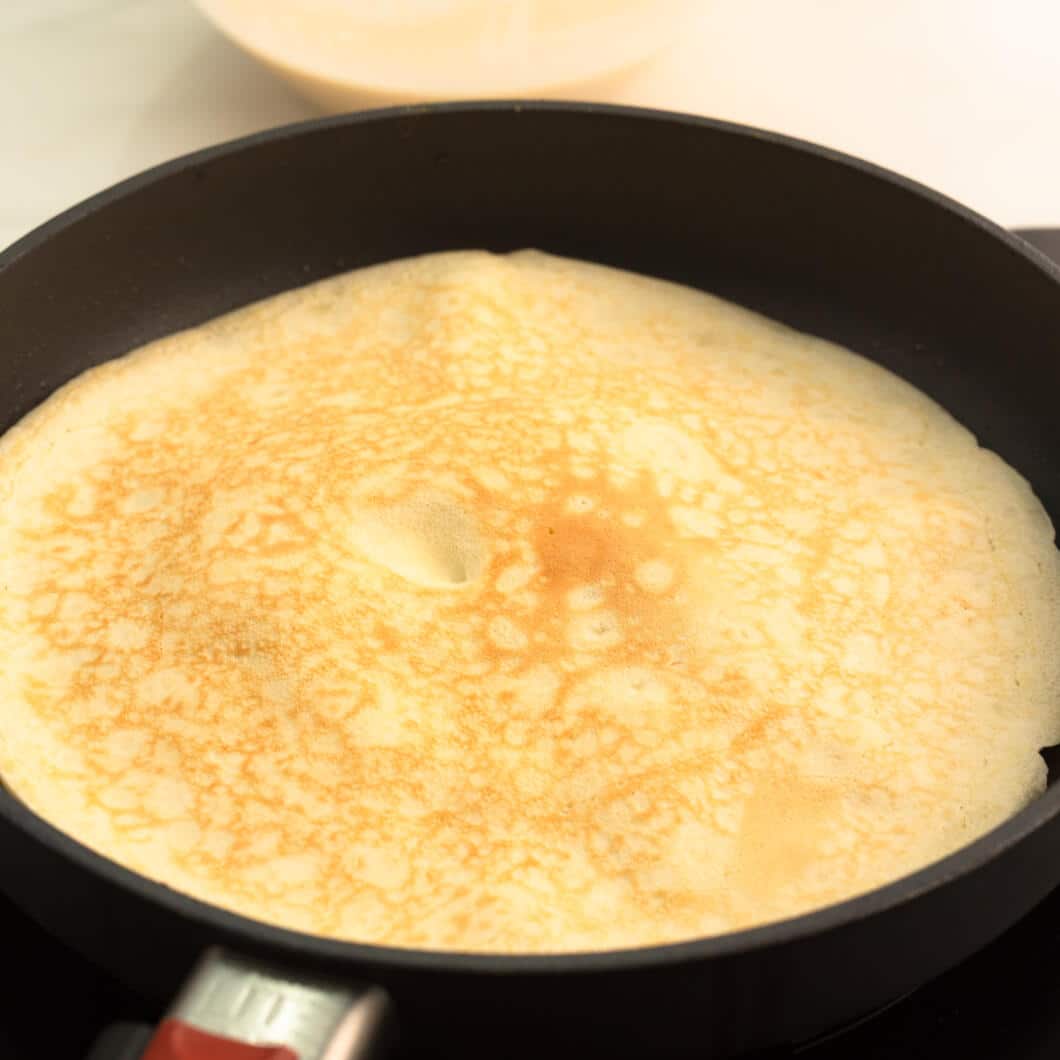 Pfannkuchen wenden