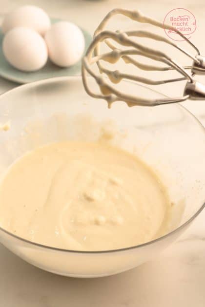 Pfannkuchen-Zutaten-Reihenfolge