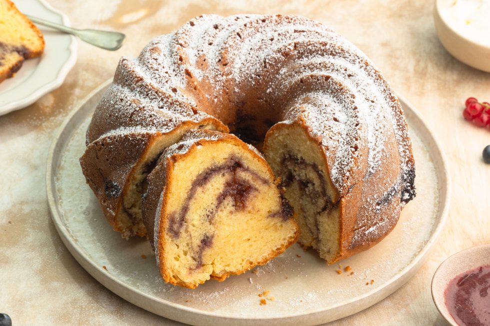 schneller Marmeladenkuchen mit Marmeladenresten