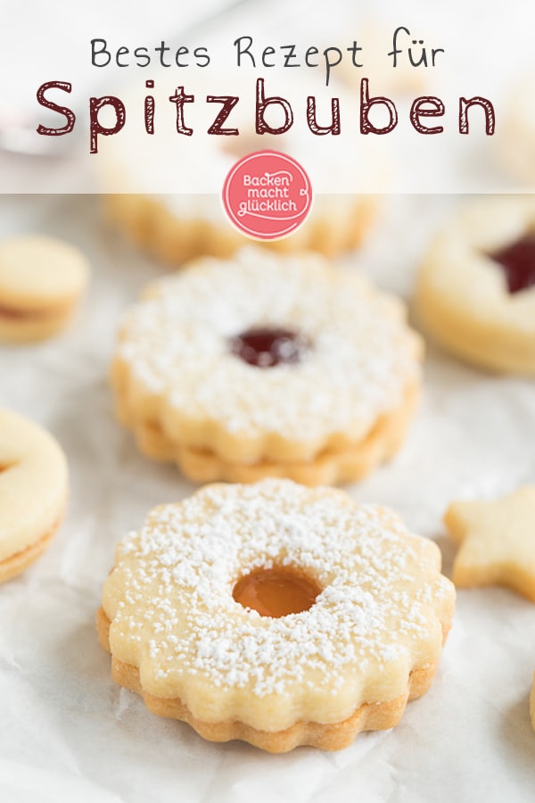 Bei den herrlich m&uuml;rben Spitzbuben von Oma l&auml;uft mir jedes Mal das Wasser im Mund zusammen. Das Rezept f&uuml;r die mit Marmelade gef&uuml;llten Weihnachtspl&auml;tzchen ist dabei ganz einfach. 