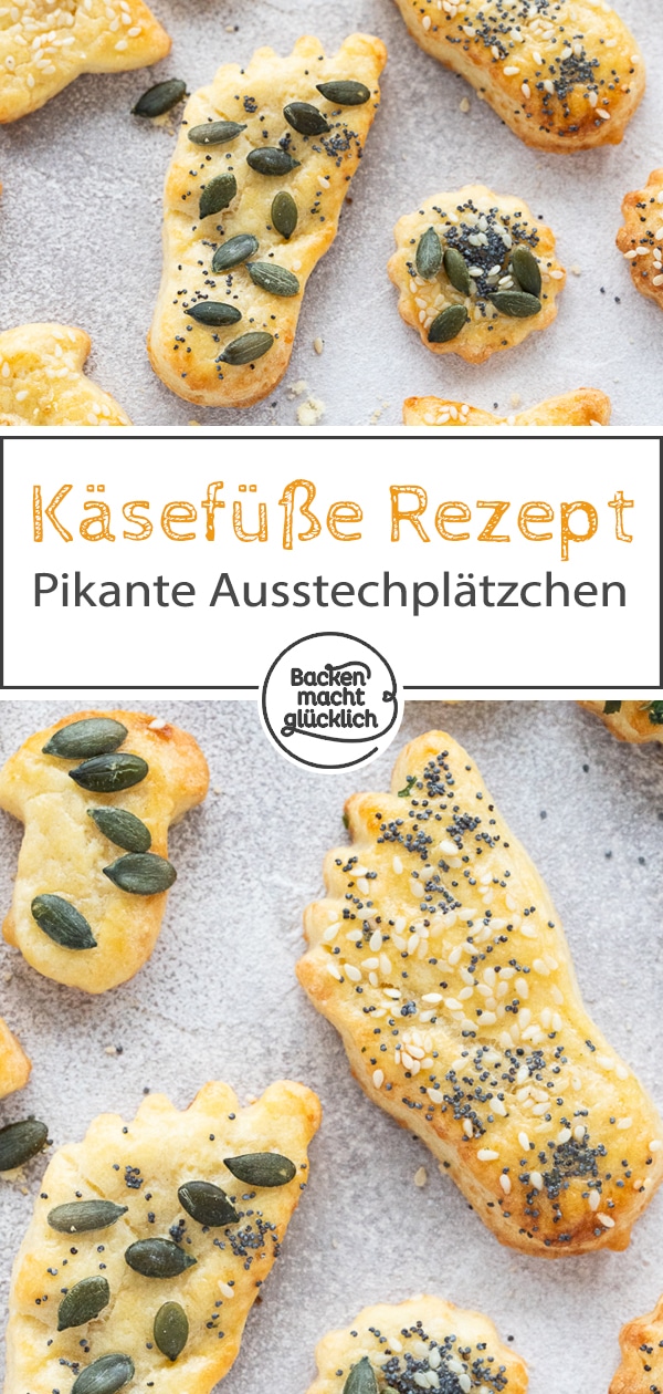 Einfache K&auml;se-Cracker, die immer gut ankommen! Das herzhafte K&auml;segeb&auml;ck ist perfekt f&uuml;r Partys & Buffets.