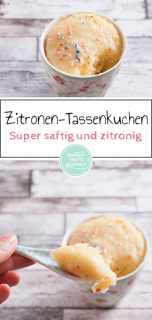 Ein sehr saftiger Kuchen, der kurz in der Mikrowelle
