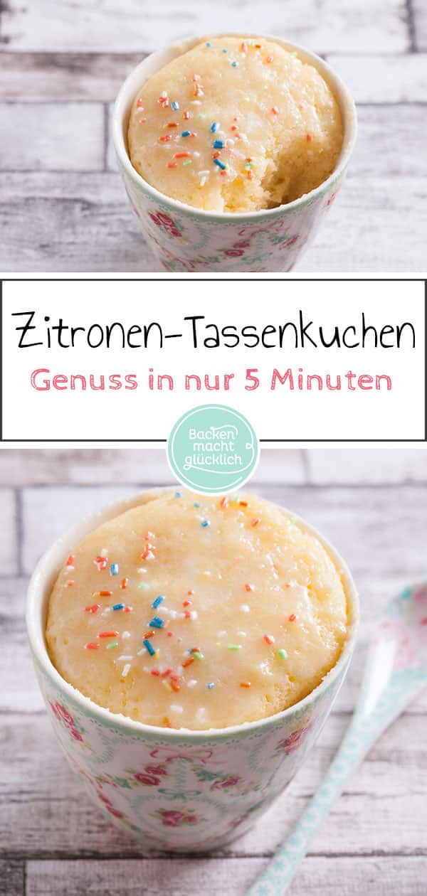 Ein sehr saftiger Kuchen, der kurz in der Mikrowelle