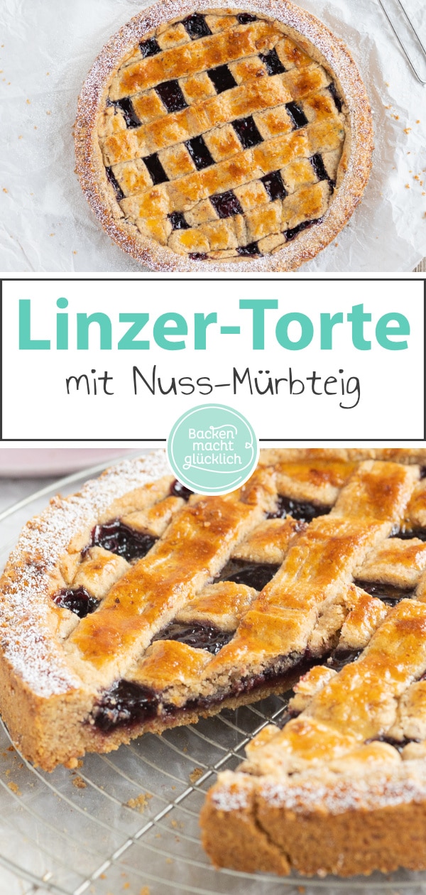 Einfaches Rezept für Original Linzer Torte. Saftig, fruchtig, mürbe - so wie der Linzer Kuchen sein muss
