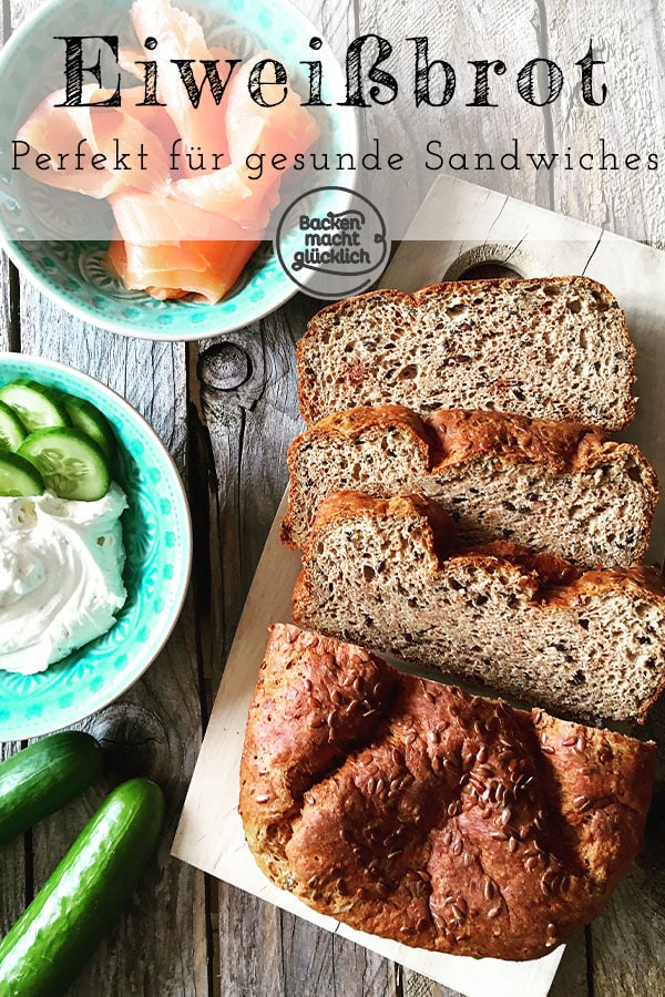 Tolles Rezept für ein einfaches Low Carb Brot. Das Low Carb Brot ist schnell gemacht und perfekt für gesunde Sandwiches. Für dieses Eiweißbrot-Rezept braucht ihr nur wenige Zutaten.