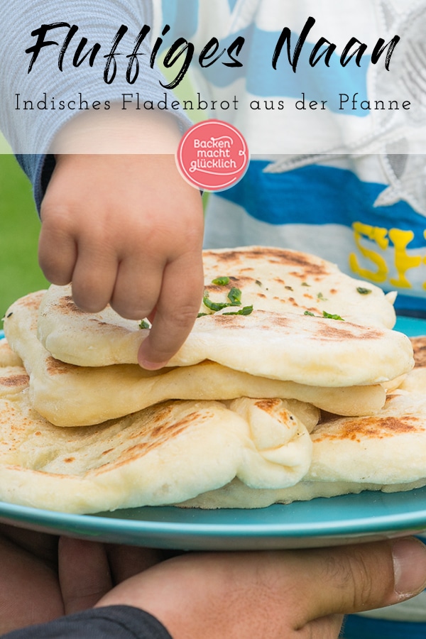 Köstliches, fluffiges Naan Brot nach indischer Art! Das Naan Rezept ist super einfach und auch für Anfänger geeignet.