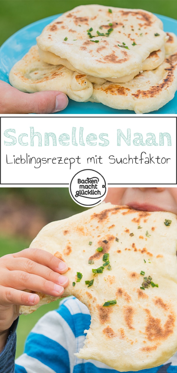 Köstliches, fluffiges Naan Brot nach indischer Art! Das Naan Rezept ist super einfach und auch für Anfänger geeignet.