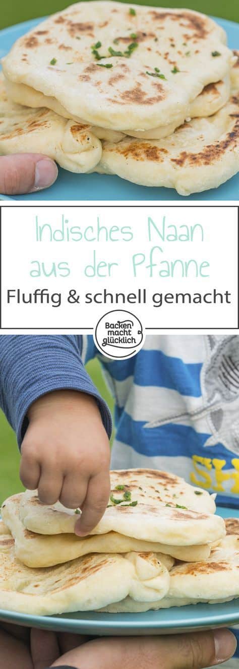 Köstliches, fluffiges Naan Brot nach indischer Art! Das Naan Rezept ist super einfach und auch für Anfänger geeignet.