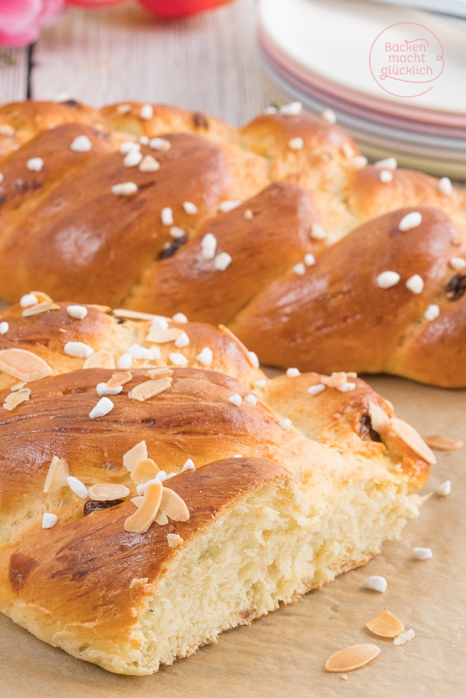 Super einfaches Hefezopf-Rezept, das garantiert gelingt! Mit Schritt f&uuml;r Schritt Anleitung zum Hefezopf flechten wie ein Profi.
