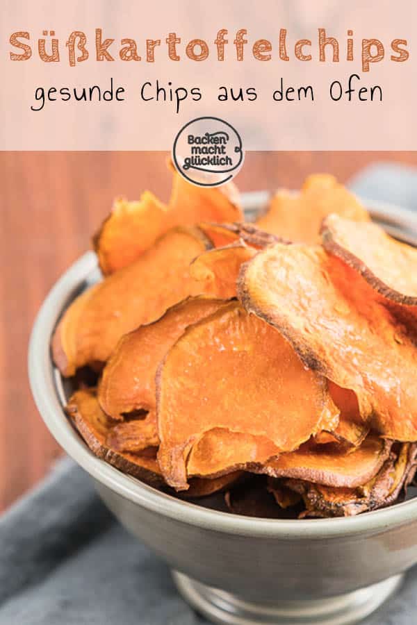 Mit diesem genialen Süßkartoffel-Chips Rezept lassen sich gesunde Süßkartoffelchips ganz einfach zu Hause selbermachen. Das Ergebnis: knusprig, fettarm und super köstlich!
