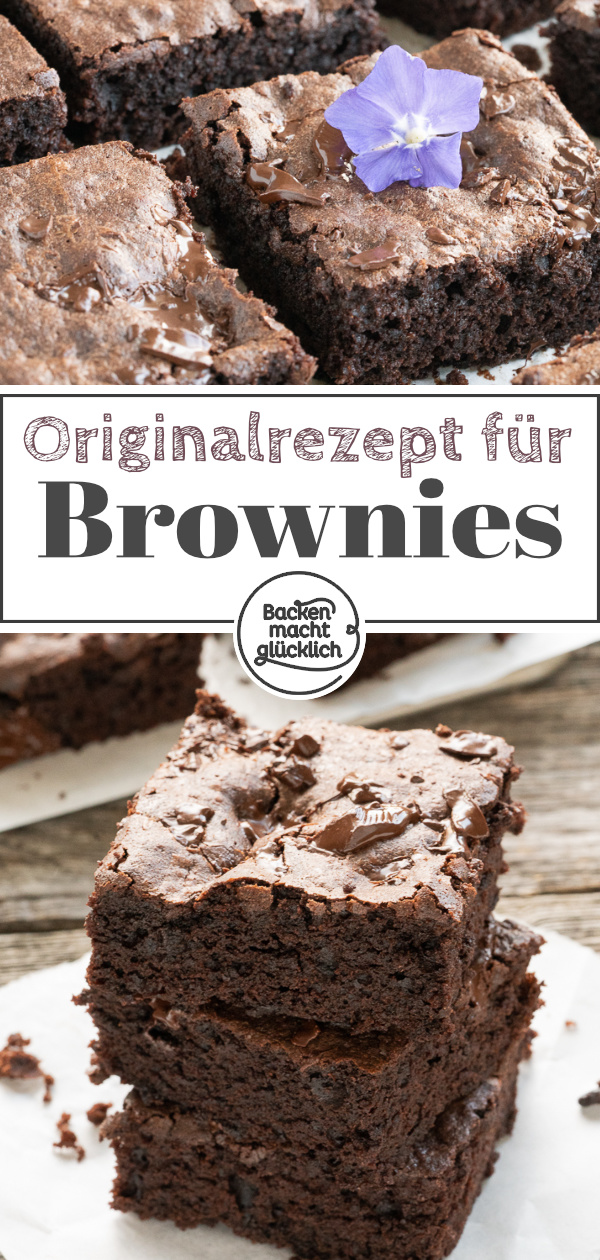 Die besten Brownies überhaupt: fudgy, saftig, köstlich. Schokofans müssen diese American Brownies einfach nachbacken ♥ !